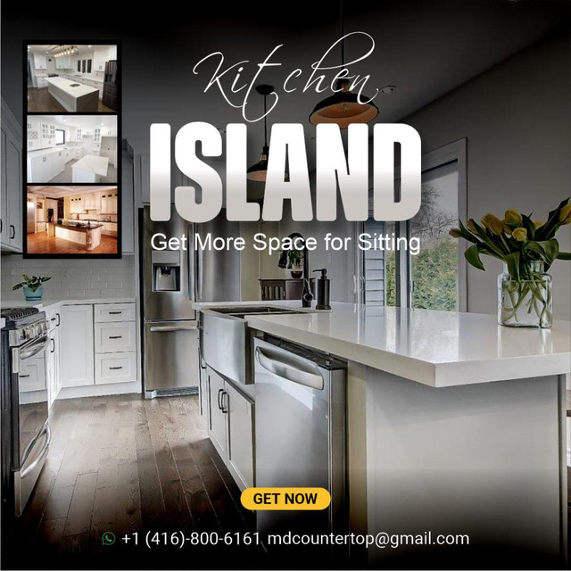Get New Kitchen Island Options in Cabinets & Countertops in Mississauga / Peel Region