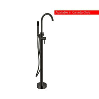 Floor Mounted Free Standing Tub Faucet - Chrome or Matte Black