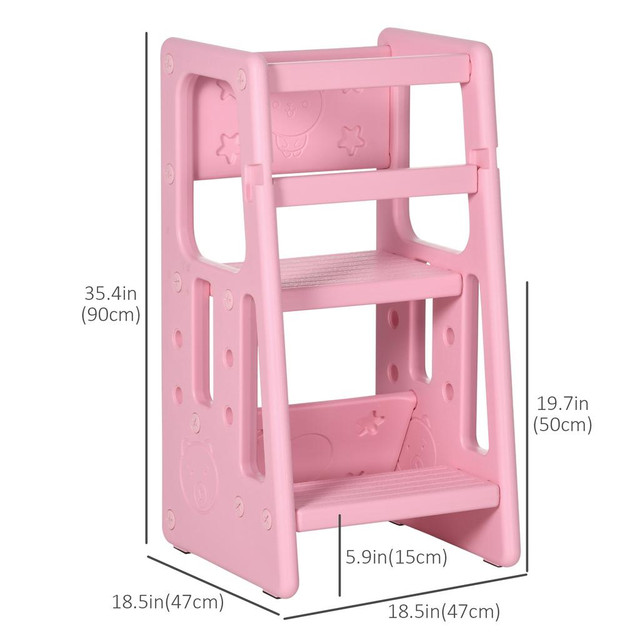 Kids Stepper 18.5" x 18.5" x 35.5" Pink in Toys & Games - Image 3