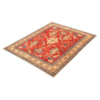 ECARPETGALLERY One-of-a-Kind Hand-Knotted New Age Finest Gazni Red/Brown 7'4" x 10'1" Wool Area Rug