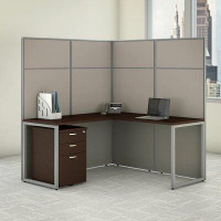 Bush Business Furniture Easy Office L-Shaped Desk Cubicle