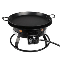 Ventray Home Propane Gas Fire Pit 19", Premium Smokeless Outdoor Portable Electric Startn(With Pan)