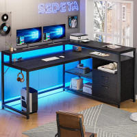 Latitude Run® L-Shaped Desk