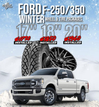 Ford F250/350 Super Duty Winter Wheel &amp; Tire Packages! Installed with Free Lug Nuts