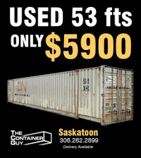 Used 53 FT Shipping Containers - Only $5900 - Saskatoon