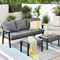 Latitude Run® Wallingford 72.44'' Wide Outdoor Patio Sofa with Cushions