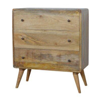 Millwood Pines Curved Oak-Ish Chest