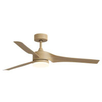 Wrought Studio Wrought Studio™ Modern 52 Inch Downrod 3 Blades Smart Ceiling Fans with Lights and Remote Control