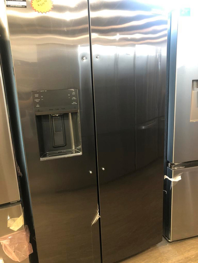 HUGE SALE ON ALL BLACKSTAINLESS APPLIANCES!!! NEW UNBOXED AND SCRATCH AND DENT in Refrigerators in Edmonton Area - Image 4