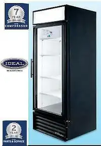 True single Glass Door Refrigerator 27 - 7 year warranty