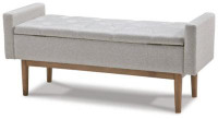 George Oliver Brea Upholstered Flip Top Storage Bench