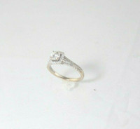 (I-5278-474) 14k white gold multistone diamond ring