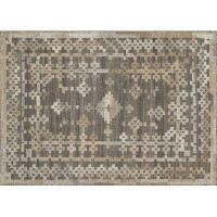 Foundry Select Bentleyville Oriental Hàn Knotted Wool Charcoal/Tan Area Rug