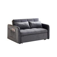 Ebern Designs 55.5" Twins Pull Out Sofa Bed