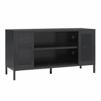 Wade Logan Aprel TV Stand for TVs up to 50" with Perforated Metal Mesh Accents