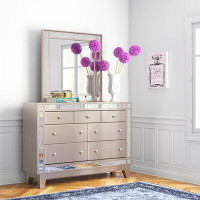 Etta Avenue™ Teen Larissa 7 Drawer Dresser with Mirror