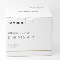 Tamron 20mm f/2.8 Di III OSD M1:2 Lens for Sony Mirrorless (ID: 1767 TJ)