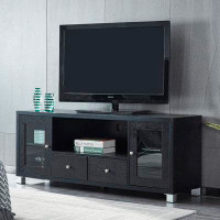 Latitude Run® Wood TV stand Media Console with Storage Cabinet