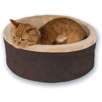 Tucker Murphy Pet™ K&H Thermo-Kitty Bed Large Mocha 20In 4 Watt