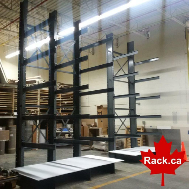 We stock and ship cantilever racks - Canada wide shipping available. Get your cantilever racking quick! in Industrial Shelving & Racking - Image 2