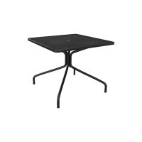 Tarrison Maddox 32" Square Mesh Dining Table With Umbrella Hole