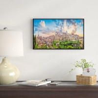 Made in Canada - East Urban Home 'Historic City of Siena Panoramic View' Framed Photographic Print on Wrapped Canvas
