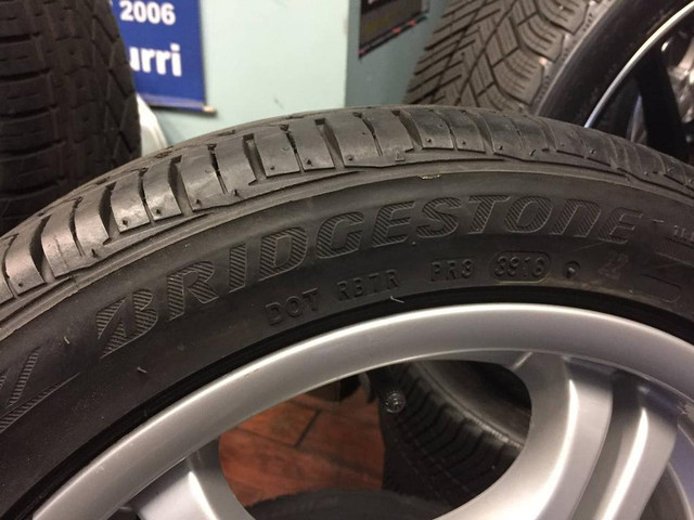 17 OEM BMW M SERIES E36 E46 STYLE 68 USED STAGGERED SUMMER PACKAGE 225/45R17 245/40R17 BRIDGESTONE POTENZA TREAD 95% in Tires & Rims in Toronto (GTA) - Image 2