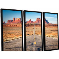 Loon Peak Road to Monument Valley by Cody York - 3 Piece Photograph Print Set on Canvas