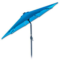 Arlmont & Co. Kylil 8' 9'' x 8'9" Lighted Market Umbrella