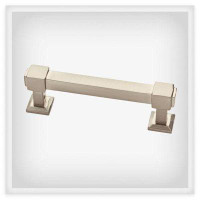 D. Lawless Hardware 3" Classic Square Pull Satin Nickel