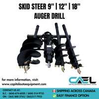 100% High Quality! Brand New Skid Steer Auger Included 9”/12”/18” drill - Universal! Limited stock, call now!