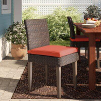 Lark Manor Anastase Patio Dining Side Chair with Cushion