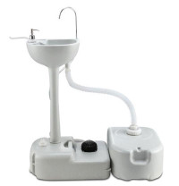 Portable Camping Sink Outdoor Hand Wash Basin Stand With Recovery Tank,Towel Holder and Liquid Soap Dispenser 032337