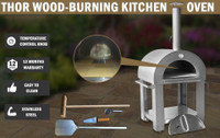 NEW WOOD FIRED STAINLESS STEEL PIZZA OVEN HP001S
