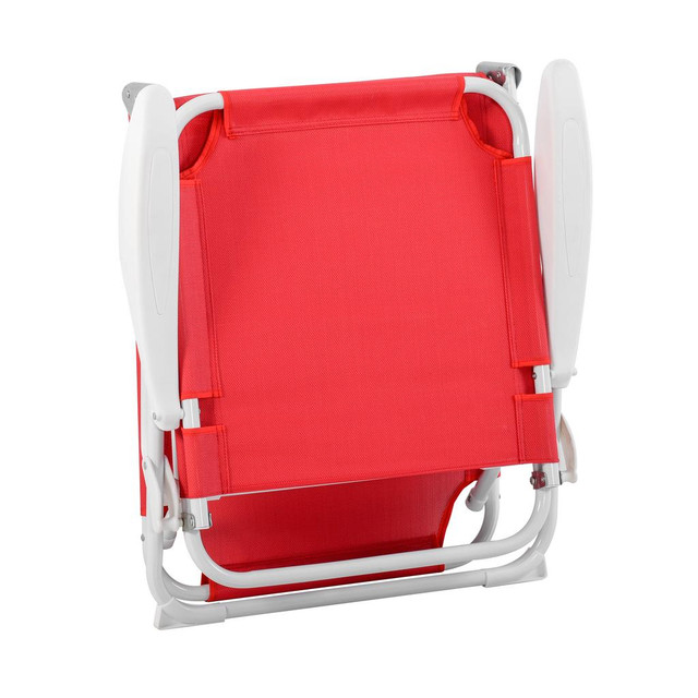 Sun Lounger 73.2" L x 26" W x 31.5" H Red in Patio & Garden Furniture - Image 3