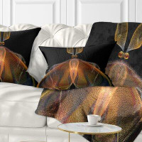 Made in Canada - The Twillery Co. Corwin Abstract Fractal Butterfly in Dark Lumbar Pillow