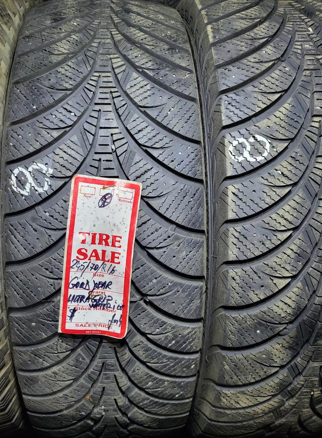 P 245/70/ R16 Goodyear Ultra Grip Ice M/S*  Used WINTER Tires 80% TREAD LEFT  $340 for All 4 TIRES in Tires & Rims in Edmonton Area - Image 3