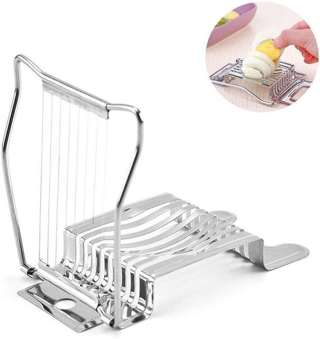 NEW STAINLESS STEEL EGG SLICER 729ES1 in Kitchen & Dining Wares in Alberta - Image 3