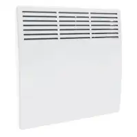 Plumbing N Parts 500W Rectangle White Convector Heater with Integrated Thermostat Stainless Steel_PNP-37382