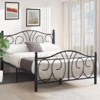 Winston Porter Full Size Bed Frame with Headboard