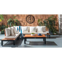 Rosecliff Heights Thalia Living Patio Sectional with Cushions