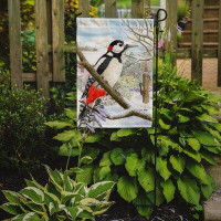 Caroline's Treasures Spotted Woodpecker 2-Sided Garden Flag