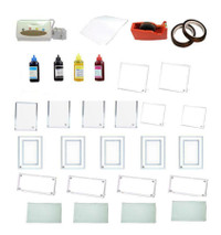 Sublimation Blank Crystal Photo Frame Ink Paper Thermal Transfer Material Kit (003405)