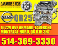 Moteur Nissan Altima 2.5 4 Cylindres QR25DE QR25 2002 2003 2004 2005 2006, Nissan Altima Engine 2.5 Motor 02 03 04 05 06