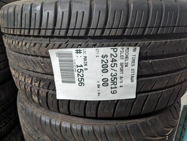 P245/35R19 245/35/19  MICHELIN PILOT SPORT A/S 4 ( all season summer tires ) TAG # 15256 in Tires & Rims in Ottawa