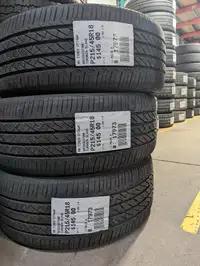 P215/45R18  215/45/18  BRIDGESTONE TURANZA EL440 ( all season summer tires ) TAG # 17973