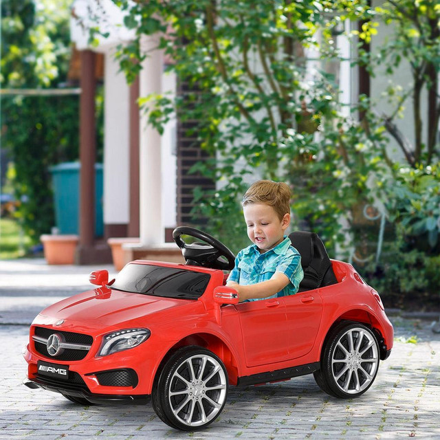6V KIDS LICENSED RIDE ON CAR TOY BATTERY POWERED HIGH/LOW SPEED WITH HEADLIGHT MUSIC AND REMOTE CONTROL RED in Toys & Games - Image 3