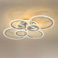 Orren Ellis Lolanda 6 - Light 31.5'' Acrylic LED Flush Mount