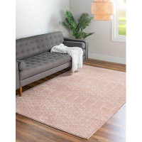 Kelly Clarkson Home Zoey Geometric Rose Pink Area Rug