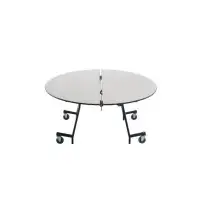 AmTab Manufacturing Corporation 72" Elliptical Cafeteria Table